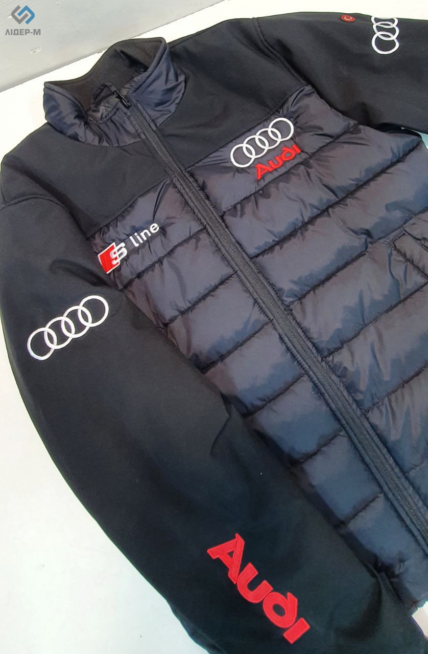 Нанесення логотипу Audi на куртку та світшот зображення 3