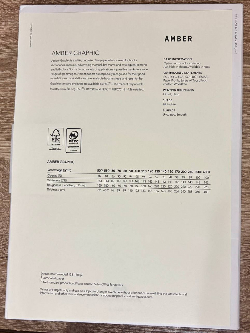 Папір офсетний Amber Graphic 55-240 гр зображення 4