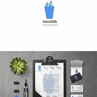 Логотип и фирменный стиль для молочной компании «Intermilk»
